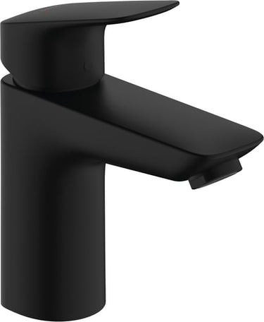 hansgrohe Logis 1-grebs håndvaskarmatur 100 m/løft-op bv mat sort - 1