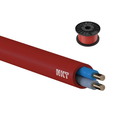 Brandsikkert Kabel NOBURN EQQXB Xtra 1x2x1,0 Rød Spole 100 - 1