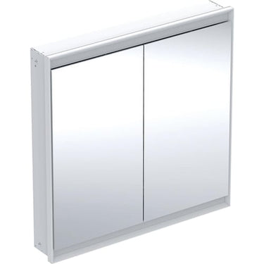 Geberit ONE spejlskab med ComfortLight 2 låger indbyg. 90 x 90 cm hvid/alu - 1