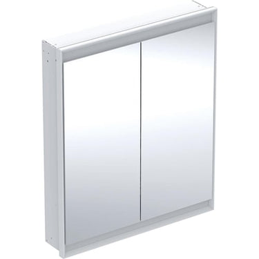 Geberit ONE spejlskab med ComfortLight 2 låger indbyg. 90 x 75 cm hvid/alu - 1