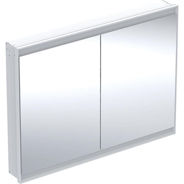 Geberit ONE spejlskab med ComfortLight 2 låger indbyg. 90 x 120 cm hvid/alu - 1