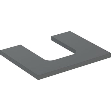 Geberit ONE bordplade t/håndvask udskæring midt 60 x 3 x 47 cm Lava - 1