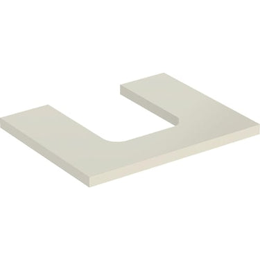 Geberit ONE bordplade t/håndvask udskæring midt 60 x 3 x 47 cm lakeret blankpol. - 1