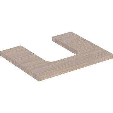 Geberit ONE bordplade t/håndvask udskæring midt 60 x 3 x 47 cm eg - 1