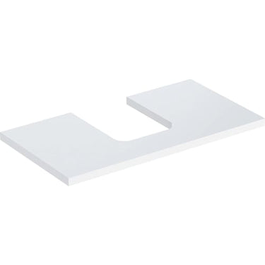 Geberit ONE bordplade t/håndvask udskæring midt 75 x 3 x 47 cm hvid - 1