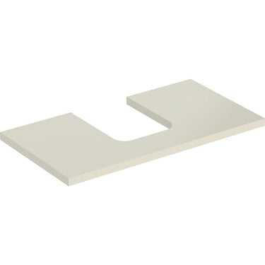Geberit ONE bordplade t/håndvask udskæring midt 90 x 3 x 47 cm lakeret blankpol. - 1