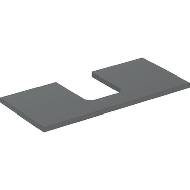 Geberit ONE bordplade t/håndvask udskæring midt 105 x 3 x 47 cm Lava - 1