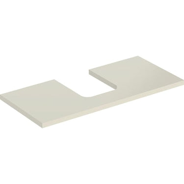 Geberit ONE bordplade t/håndvask udskæring midt 105 x 3 x 47 cm lakeret blankpol. - 1