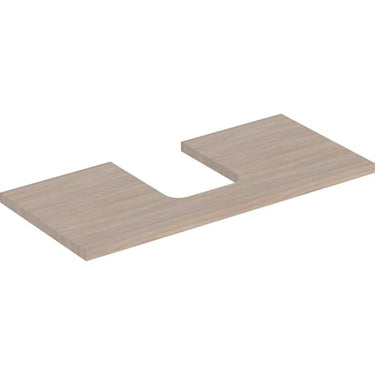Geberit ONE bordplade t/håndvask udskæring midt 105 x 3 x 47 cm eg - 1