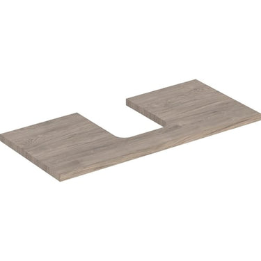 Geberit ONE bordplade t/håndvask udskæring midt 105 x 3 x 47 cm nød - 1