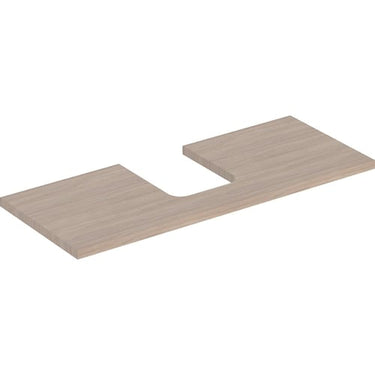 Geberit ONE bordplade t/håndvask udskæring midt 120 x 3 x 47 cm eg - 1