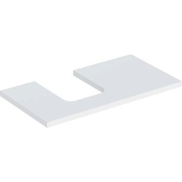 Geberit ONE bordplade t/håndvask udskæring venstre 90 x 3 x 47 cm hvid - 1