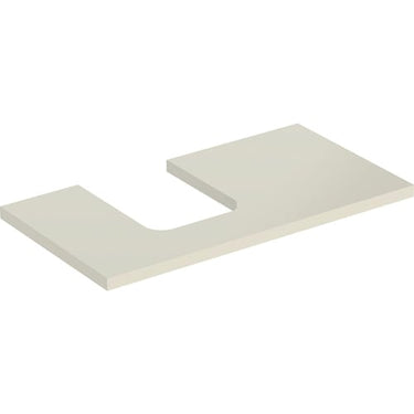 Geberit ONE bordplade t/håndvask udskæring venstre 90 x 3 x 47 cm lakeret blankpol. - 1
