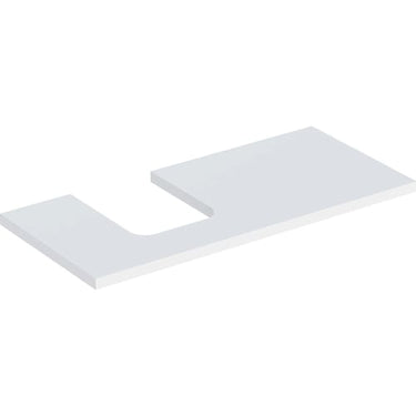 Geberit ONE bordplade t/håndvask udskæring venstre 105 x 3 x 47 cm hvid - 1