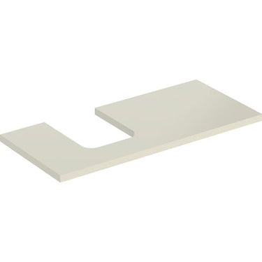Geberit ONE bordplade t/håndvask udskæring venstre 105 x 3 x 47 cm lakeret blankpol. - 1