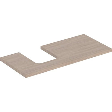 Geberit ONE bordplade t/håndvask udskæring venstre 105 x 3 x 47 cm eg - 1