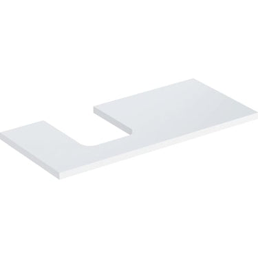 Geberit ONE bordplade t/håndvask udskæring venstre 105 x 3 x 47 cm hvid - 1