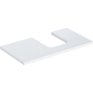 Geberit ONE bordplade t/håndvask udskæring højre 90 x 3 x 47 cm hvid - 1