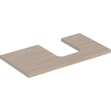 Geberit ONE bordplade t/håndvask udskæring højre 90 x 3 x 47 cm eg - 1