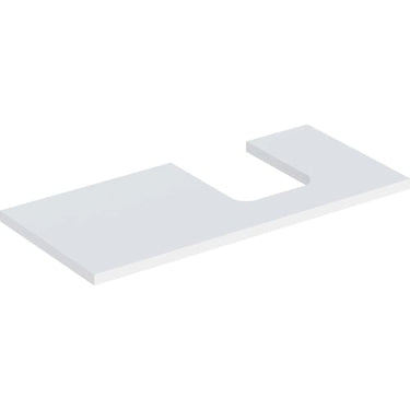 Geberit ONE bordplade t/håndvask udskæring højre 105 x 3 x 47 cm hvid - 1