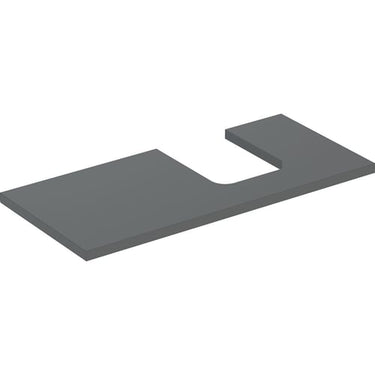 Geberit ONE bordplade t/håndvask udskæring højre 105 x 3 x 47 cm Lava - 1