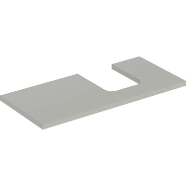 Geberit ONE bordplade t/håndvask udskæring højre 105 x 3 x 47 cm Greige - 1
