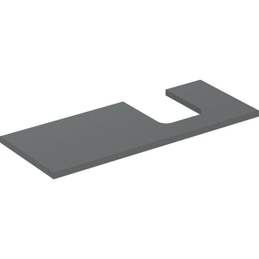 Geberit ONE bordplade t/håndvask udskæring højre 120 x 3 x 47 cm Lava - 1