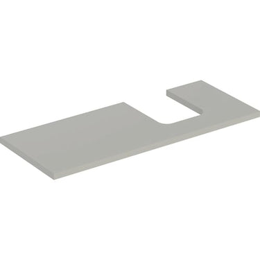Geberit ONE bordplade t/håndvask udskæring højre 120 x 3 x 47 cm Greige - 1