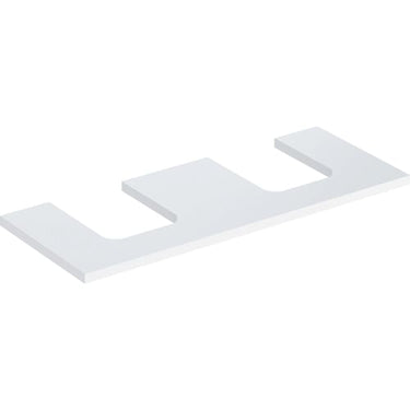 Geberit ONE bordplade t/håndvask dob. udskæring 120 x 3 x 47 cm hvid - 1