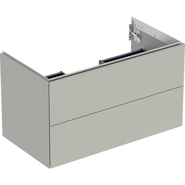 Geberit ONE underskab t/håndvask to skuffer 900 x 504 x 470 mm Greige mat - 1