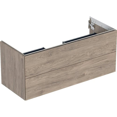 Geberit ONE underskab t/håndvask to skuffer 1200 x 504 x 470 nød melamin - 1