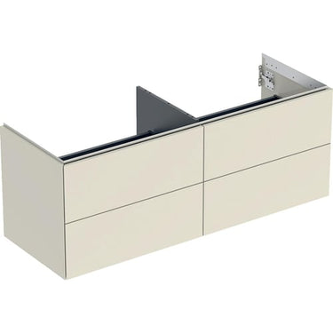 Geberit ONE underskab t/håndvask fire skuffer 1350 x 504 x 470 lakeret blankpol. - 1