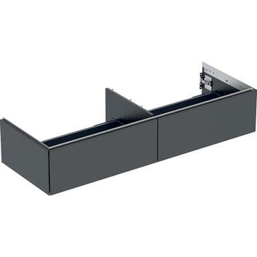 Geberit ONE underskab t/håndvask to skuffer 1350 x 266 x 470 mm sort mat - 1