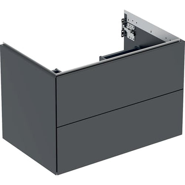 Geberit ONE underskab t/håndvask to skuffer 750 x 504 x 470 sort mat - 1