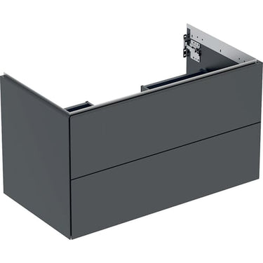Geberit ONE underskab t/håndvask to skuffer 900 x 504 x 470 mm sort mat - 1