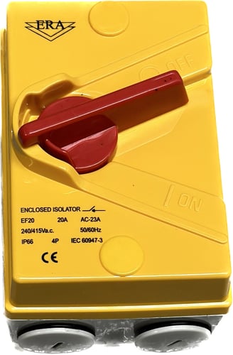 Sikkerhedsafbryder 20A 3P+N Gul - 1