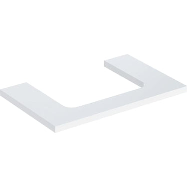 Geberit ONE bordplade t/håndvask udskæring midt 75 x 3 x 47 cm hvid - 1