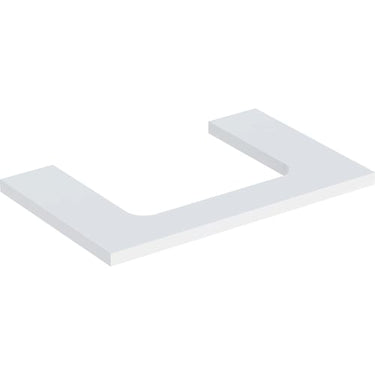 Geberit ONE bordplade t/håndvask udskæring midt 75 x 3 x 47 cm hvid - 1