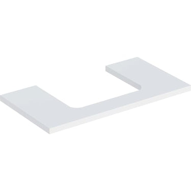 Geberit ONE bordplade t/håndvask udskæring midt 90 x 3 x 47 cm hvid - 1