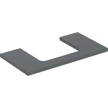Geberit ONE bordplade t/håndvask udskæring midt 90 x 3 x 47 cm Lava - 1