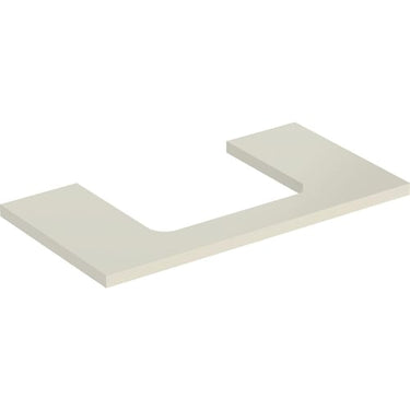 Geberit ONE bordplade t/håndvask udskæring midt 90 x 3 x 47 cm lakeret blankpol. - 1