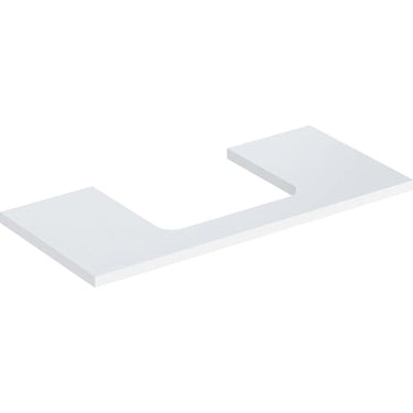 Geberit ONE bordplade t/håndvask udskæring midt 105 x 3 x 47 cm hvid - 1