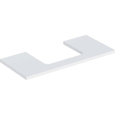 Geberit ONE bordplade t/håndvask udskæring midt 105 x 3 x 47 cm hvid - 1