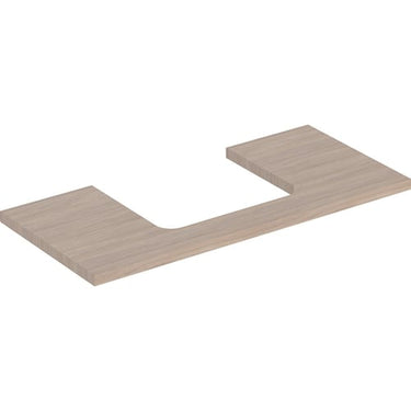 Geberit ONE bordplade t/håndvask udskæring midt 105 x 3 x 47 cm eg - 1
