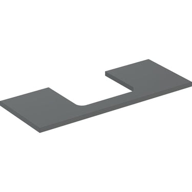 Geberit ONE bordplade t/håndvask udskæring midt 120 x 3 x 47 cm Lava - 1