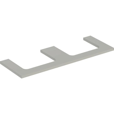 Geberit ONE bordplade t/håndvask dob. udskæring 135 x 3 x 47 cm Greige - 1