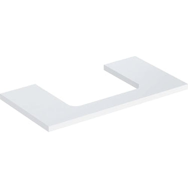 Geberit ONE bordplade t/håndvask udskæring midt 90 x 3 x 47 cm hvid - 1