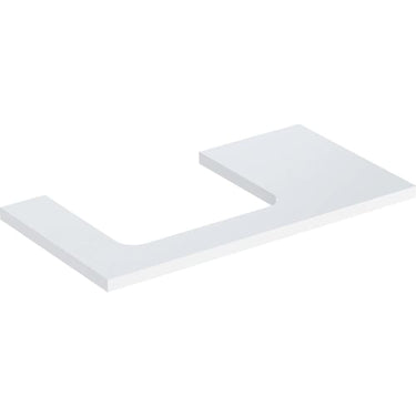 Geberit ONE bordplade t/håndvask udskæring venstre 90 x 3 x 47 cm hvid - 1