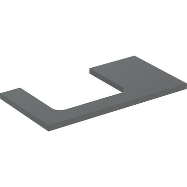 Geberit ONE bordplade t/håndvask udskæring venstre 90 x 3 x 47 cm Lava - 1