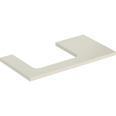 Geberit ONE bordplade t/håndvask udskæring venstre 90 x 3 x 47 cm lakeret blankpol. - 1